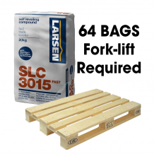 1 Hour Rapid Set SLC3015 Pro Single Part Flexible Fibre Self Levelling Compound 20kg Full Pallet (64 Bags Fork Lift)